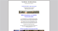 Desktop Screenshot of fuckmachine.com