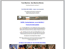 Tablet Screenshot of fuckmachine.com